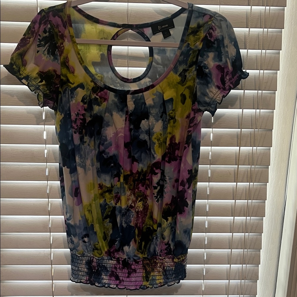 Bwear Multicolor Abstract Women's Blouse